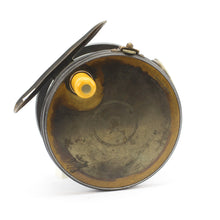 Load image into Gallery viewer, 1900, 4.1/2" Hardy Brass Faced Perfect, Salmon-Fly Reel with line guide