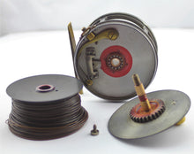 Load image into Gallery viewer, 1912, 4¼" Hardy Perfect, Wide Drum, Engraved 'R.L.S.'
