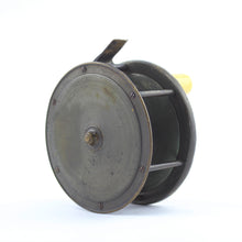 Load image into Gallery viewer, A Rare P.D. Malloch Of Perth Number 9 Patent Brake All Brass Salmon Fly Reel