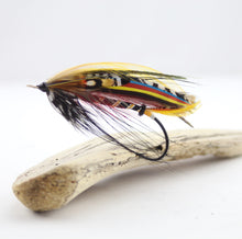 Load image into Gallery viewer, 8/0 Restored Black Dose Variant Salmon Fly, By Davie McPhail