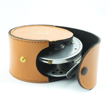 Load image into Gallery viewer, Large Hardy Block Leather Case Fits 4&quot; or 4¼&quot; Reels