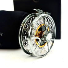 Load image into Gallery viewer, Hardy Averon 7000 cassette reel with two spare spools in box and pouch unused