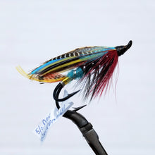 Load image into Gallery viewer, &quot;Black Dose&quot; Double Hook, Salmon-fly 5/0