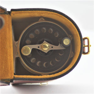 A 3" Ted Godfrey Raised Pillar Trout Reel with Westminster Handle
