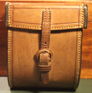 4¼" Hardy Perfect Block Leather Reel Case (R.J.Adams, Belfast)
