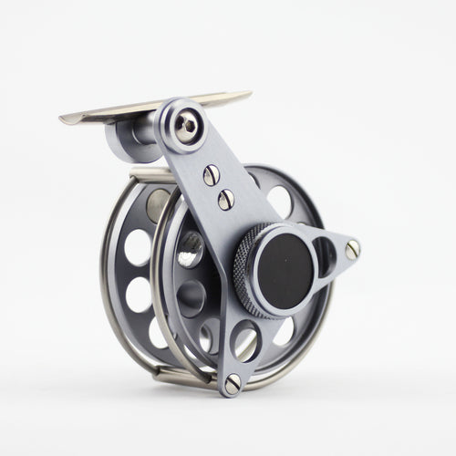 An Early Ari 2, Made In Holland, Label On The Spool - Titanium Finish With Blue Logo