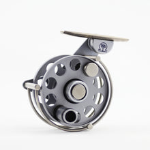 Load image into Gallery viewer, An Early Ari 2, Made In Holland, Label On The Spool - Titanium Finish With Blue Logo