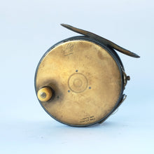 Load image into Gallery viewer, Antique 4¼&quot; Brass Faced Hardy Perfect, with Line Guide, in Case
