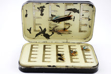 Load image into Gallery viewer, Circa 1910, Large Malloch&#39;s Black Japanned Salmon Fly Box (Antique)