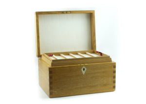 Peter Loam Handcrafted Oak Fishing Fly Box (New)