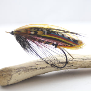 8/0 Restored Black Dose Variant Salmon Fly, By Davie McPhail