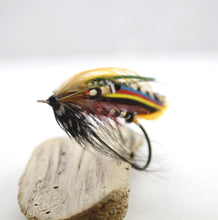 Load image into Gallery viewer, 8/0 Restored Black Dose Variant Salmon Fly, By Davie McPhail
