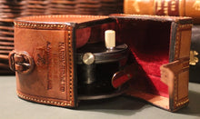 Load image into Gallery viewer, Vintage 3.1/4&quot; 1921 Wide Drum Hardy Perfect Reel, with Hardy Leather Case