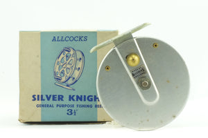 Allcocks Silver Knight Reel 3½ (Vintage/Never used)