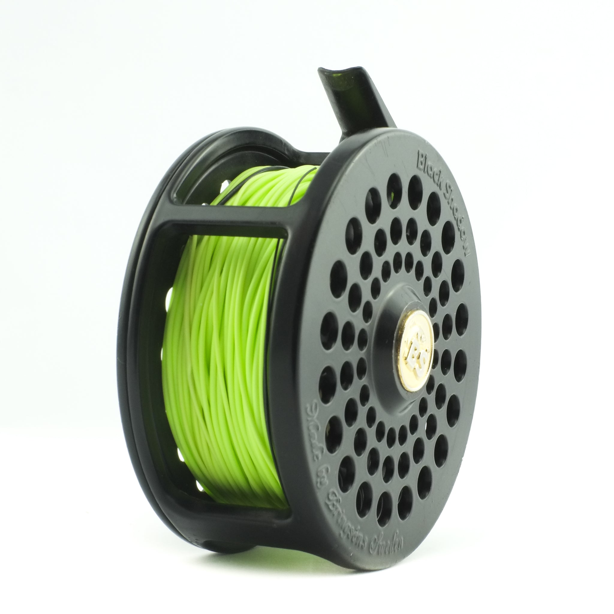 black shadow fly reel Black Shadow Salmon Reel, Made by Bringsens Sweden 10-12 – Ireland's Antique Fishing Tackle