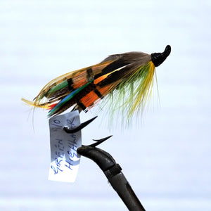 "Green Highlander" Double Hook, Salmon-fly 5/0