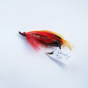 "Red Sandy" Double Hook, Salmon-fly 5/0
